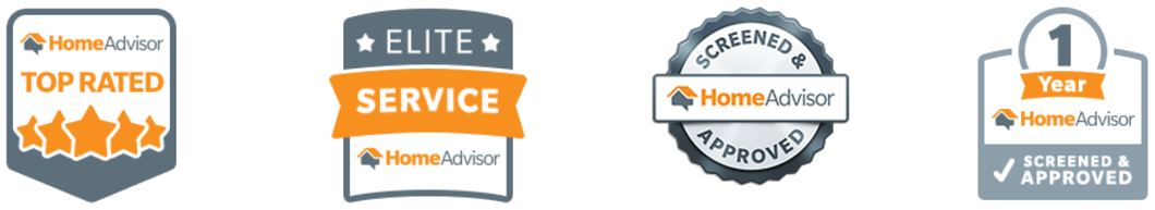 HomeAdvisor service award badges
